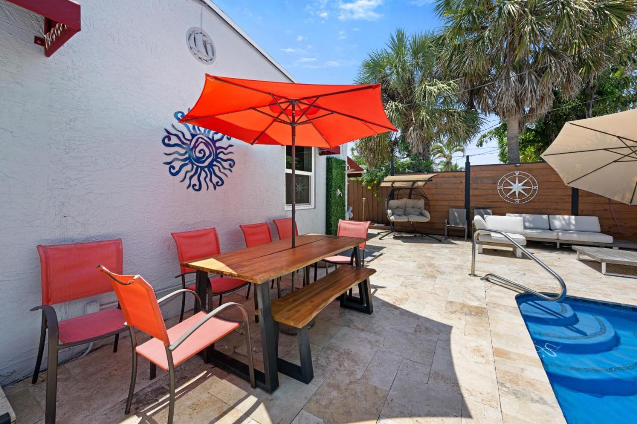 Palms Retreat! Giant Heated Pool-Hottub-Firepit-5Min2Beach-Pets-Ev Chgr Fort Lauderdale Eksteriør billede