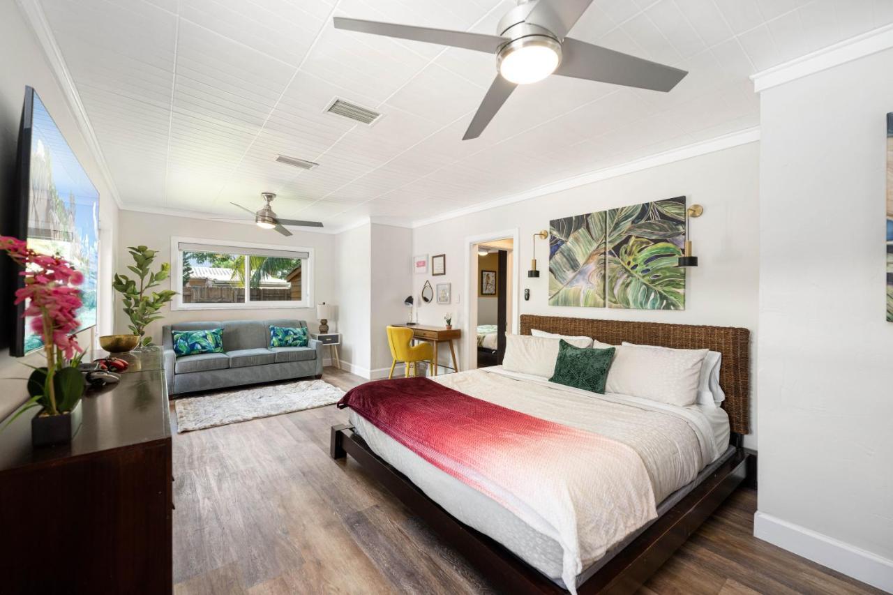 Palms Retreat! Giant Heated Pool-Hottub-Firepit-5Min2Beach-Pets-Ev Chgr Fort Lauderdale Eksteriør billede