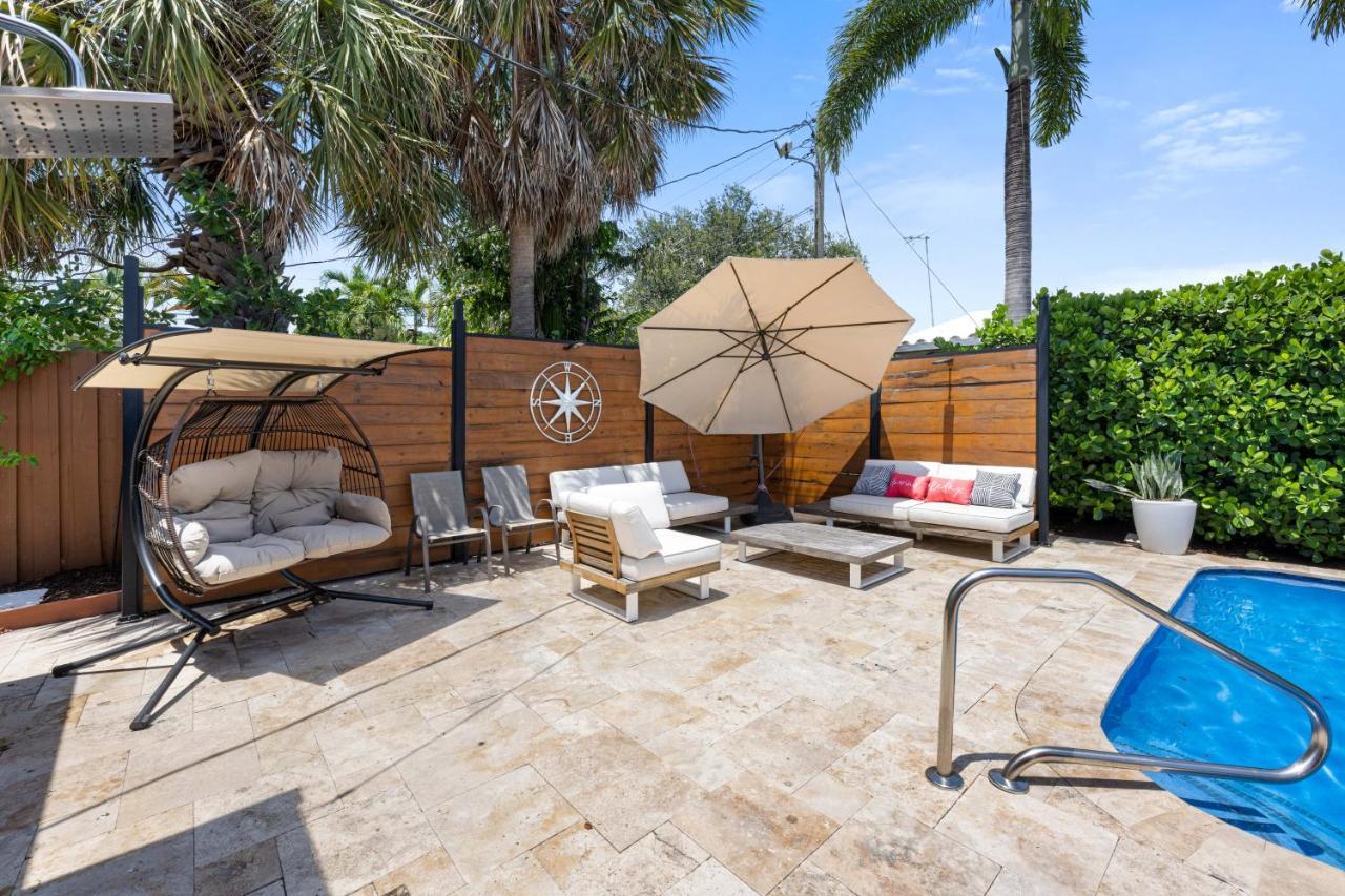 Palms Retreat! Giant Heated Pool-Hottub-Firepit-5Min2Beach-Pets-Ev Chgr Fort Lauderdale Eksteriør billede