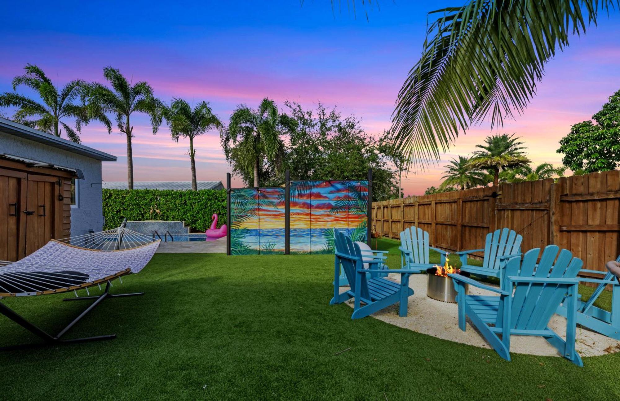 Palms Retreat! Giant Heated Pool-Hottub-Firepit-5Min2Beach-Pets-Ev Chgr Fort Lauderdale Eksteriør billede