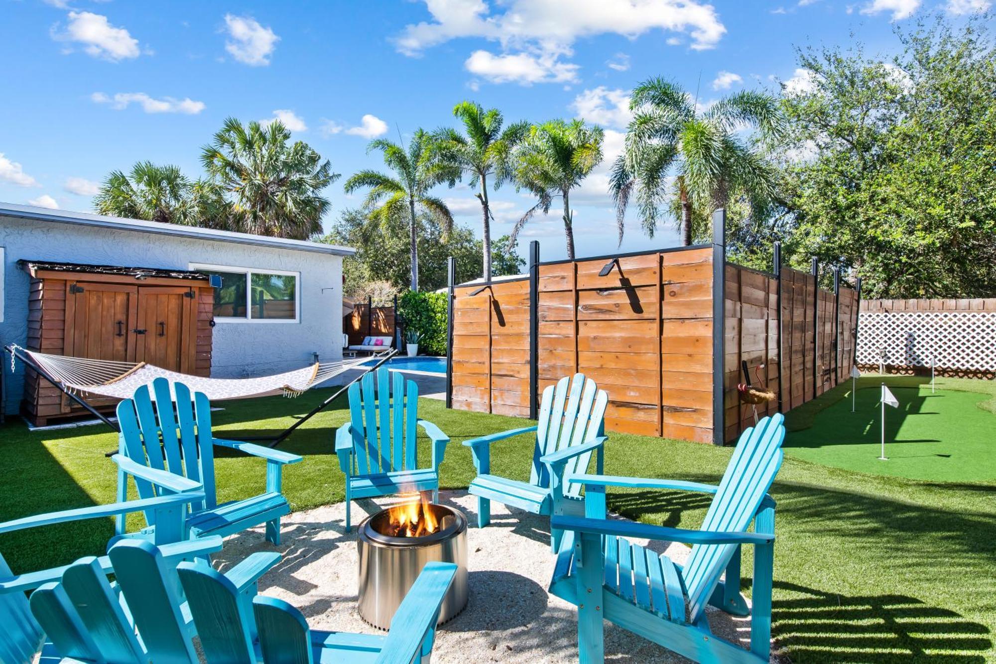 Palms Retreat! Giant Heated Pool-Hottub-Firepit-5Min2Beach-Pets-Ev Chgr Fort Lauderdale Eksteriør billede